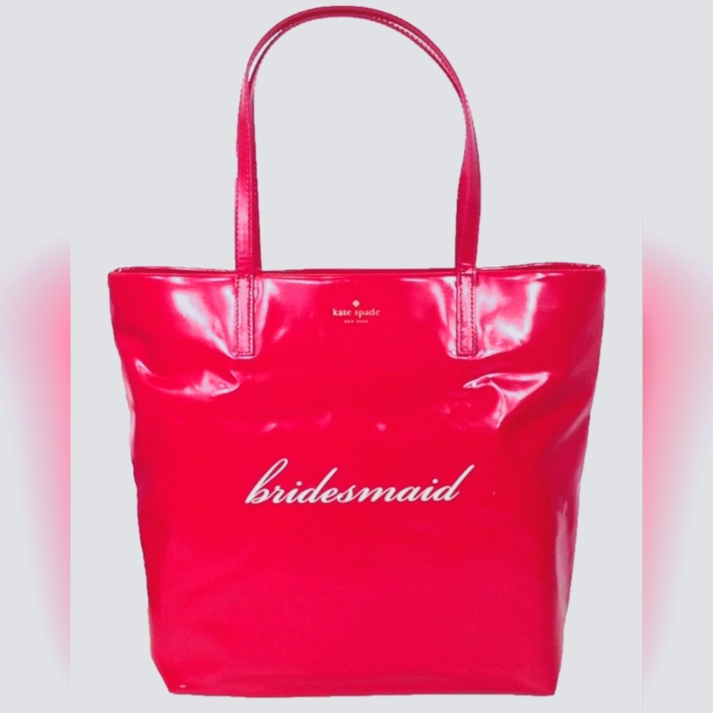 Kate Spade New York Wedding Belles 'Bridesmaid' Bon Shopper Tote, Pink